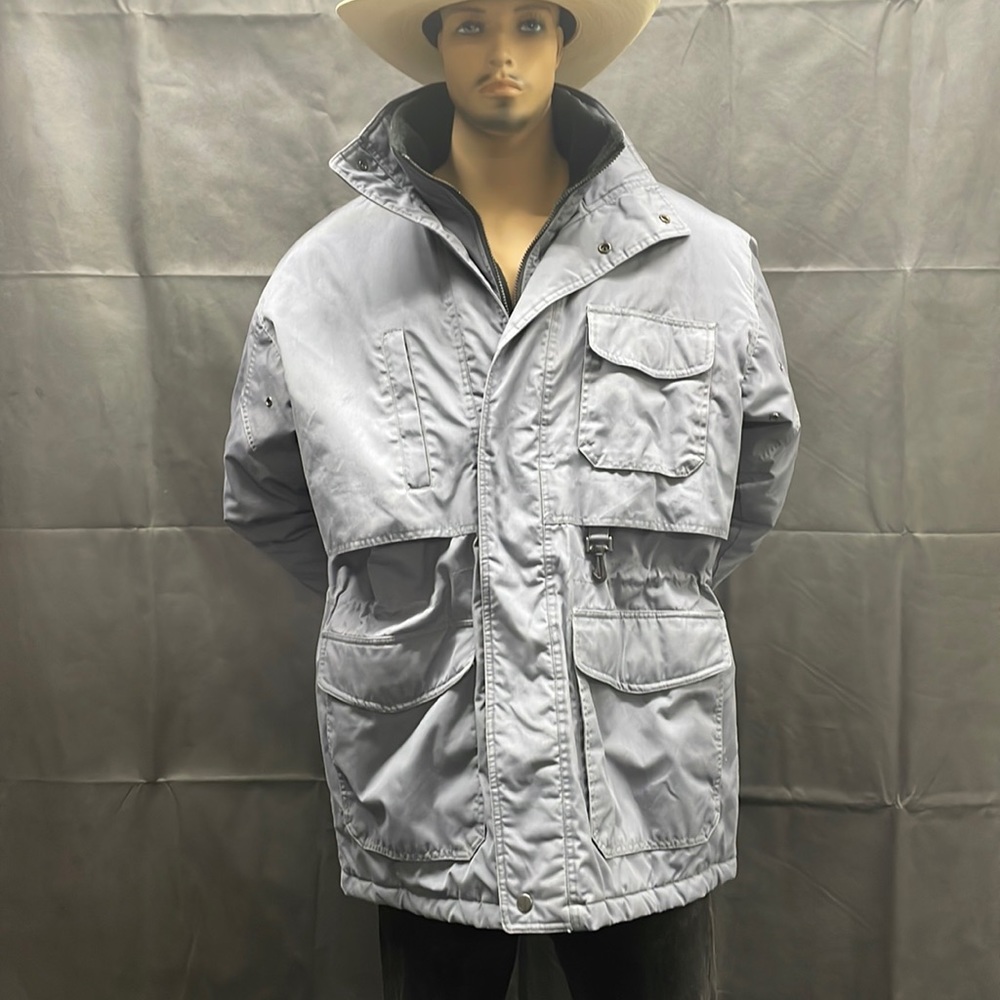St. John's Bay Men's Blue/Gray Winter Jacket